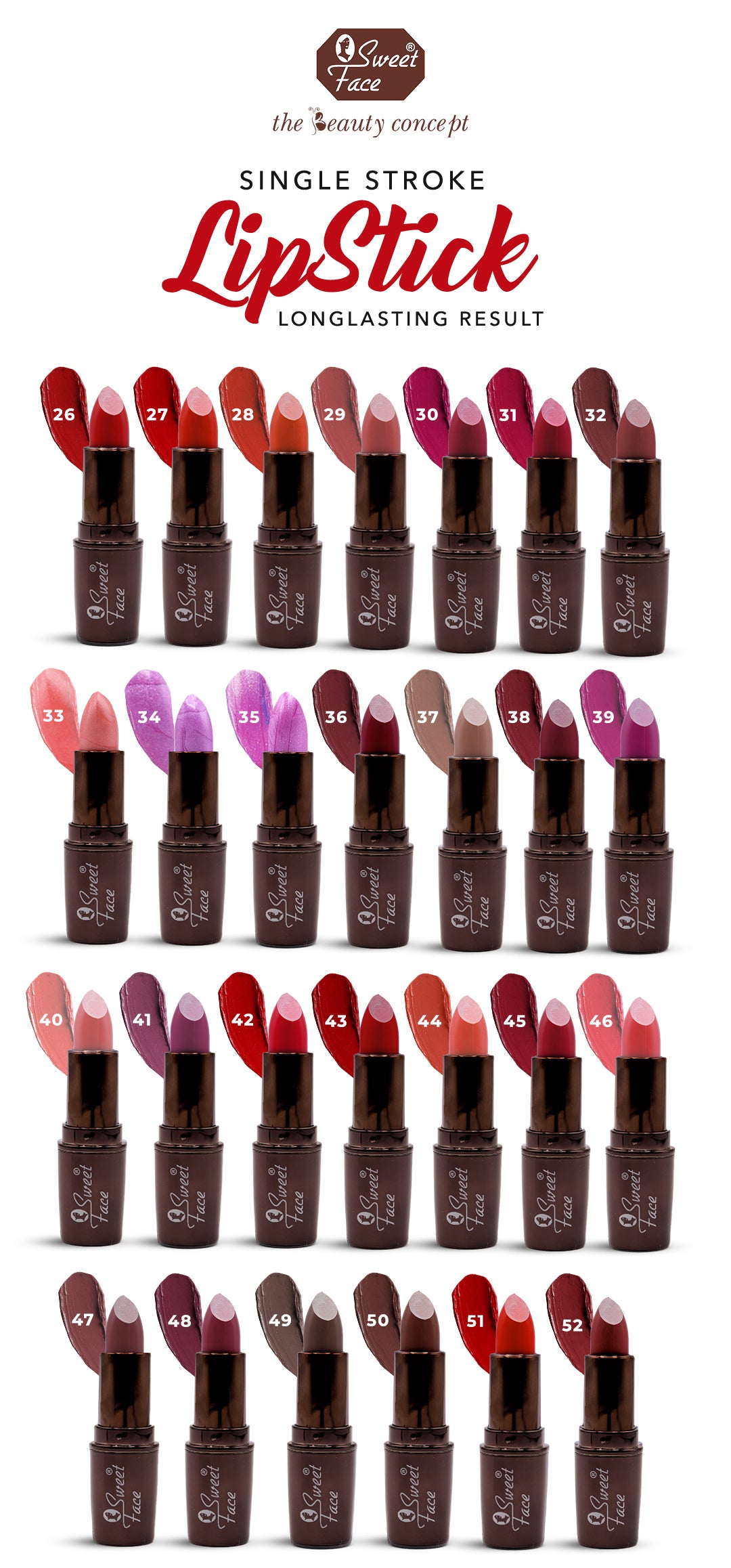 Glamorous Lipstick - Sweetface