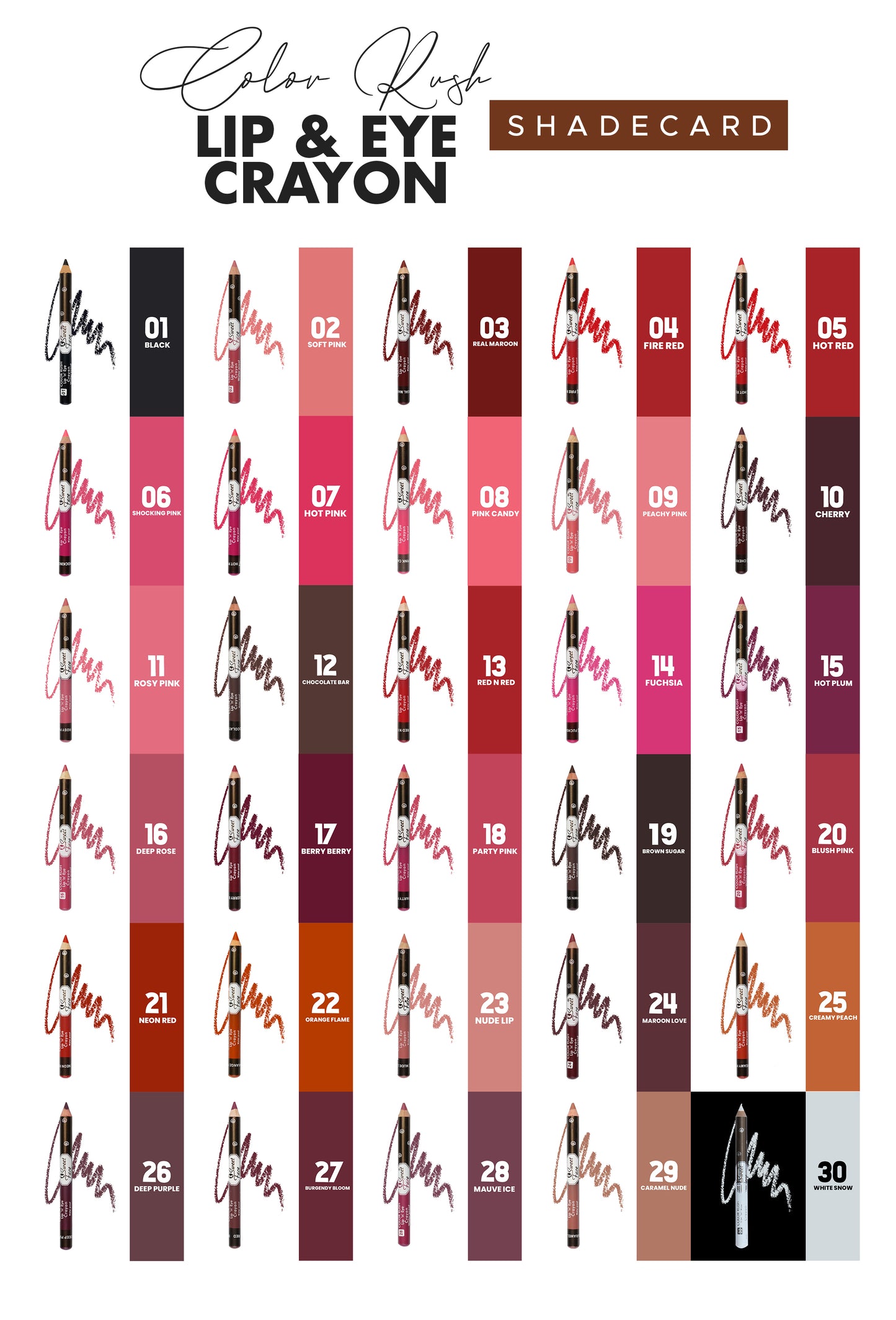 Jumbo Lip/Eye Crayon Pencil - Sweetface